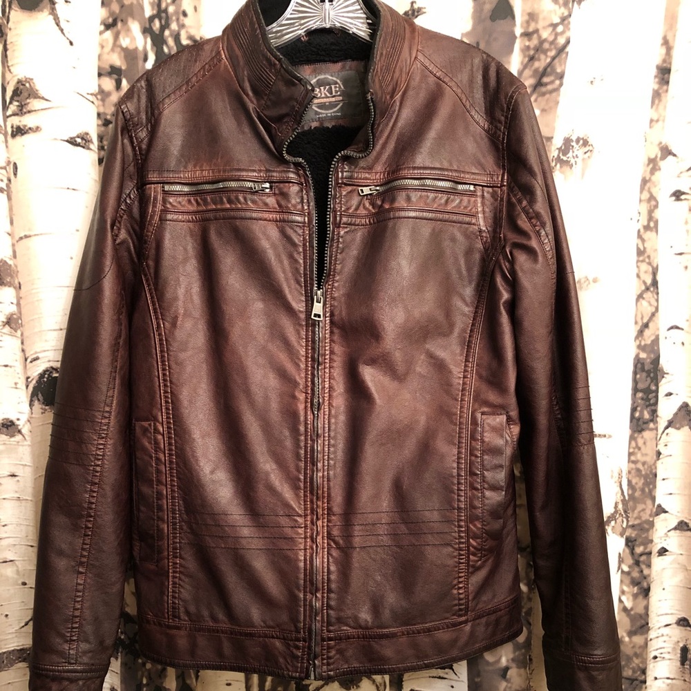 Men’s faux leather BKE jacket